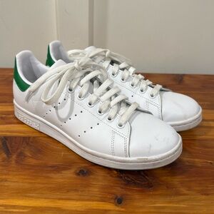 Adidas Originals Stan Smith Sneakers White/Green Big Kids 7.5